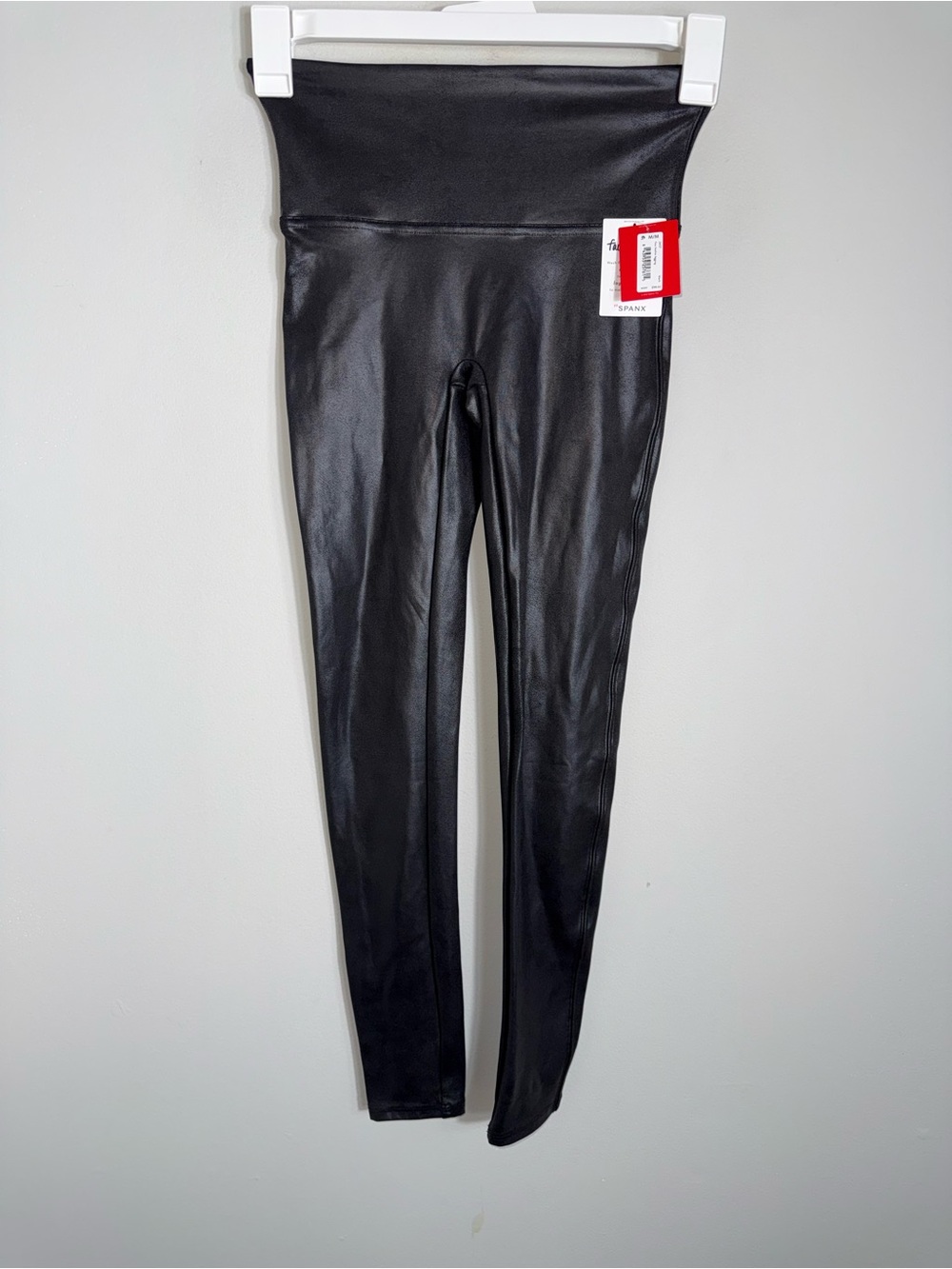 Spanx Faux Leather Leggings-Stretch-Black-Size Medium-NWT